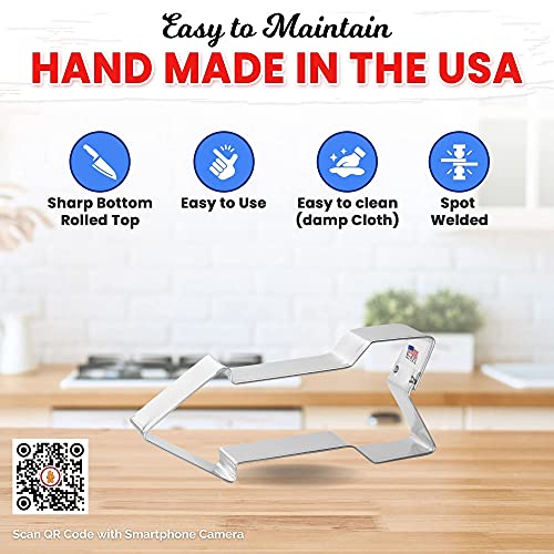 Arrow Cookie Cutter 4.5 Inch - Made In The Usa - Foose Cookie Cutters Tin Plated Steel Arrow Cookie Mold #TOP5