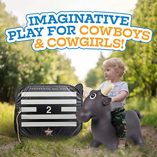 Big Country Toys Lil’ Bucker Bull & Pbr Bucking Chute Kids Toys Set, Rodeo Ride On Toys For 18 Months To 3+ Years, Inflatable Bouncy Animals For Toddlers With Pump #TOP4