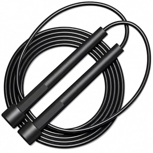 Image of Adjustable Speed Jump Rope for Men, Women & Kids - Tangle-Free PVC Skipping Rope with Non-Slip Handles for Cardio, Fitness, Weight Loss, CrossFit, Boxing & Home Workout - Multy colors