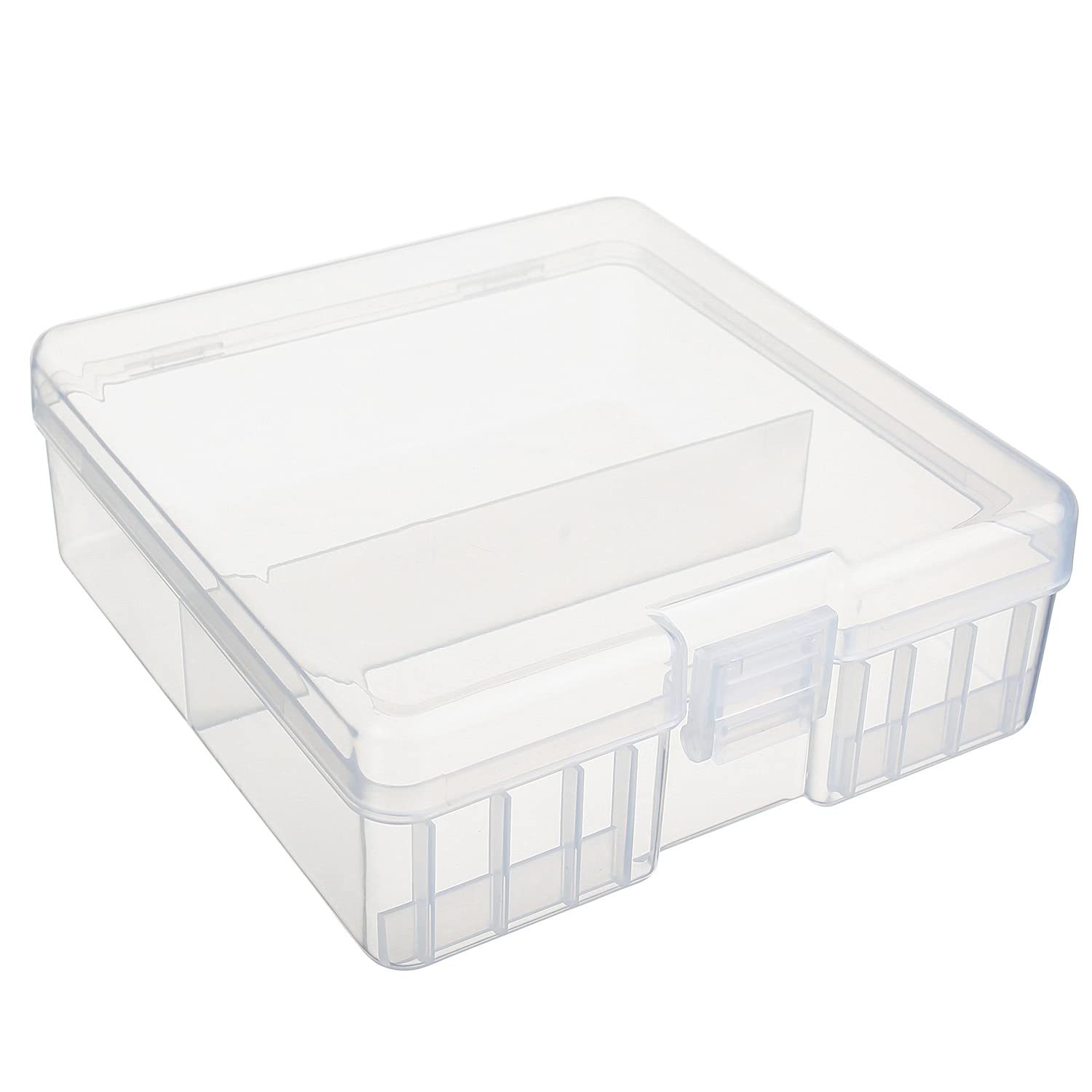 Heyiarbeit 1Pcs AA Battery Organizer Box Battery Storage Case Battery Holder Storage for Carrying Battery Transparent