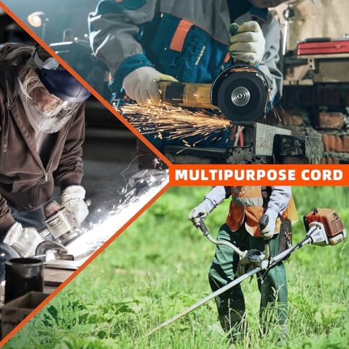 HuiFengros 25 FT Outdoor Extension Cord | Black Extension Cord Waterproof, 16 Gauge 13Amps 125V, SJTW, ETL Listed, Indoor/Outdoor Use — view 6
