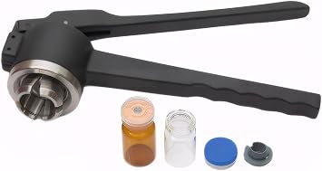 13mm/20mm Manual Vial Crimper, Manual Vial Capper, Bottle Capper, Adjustable Tightness, Stainless Steel, For Full Aluminum Cap/Aluminum Plastic Cap