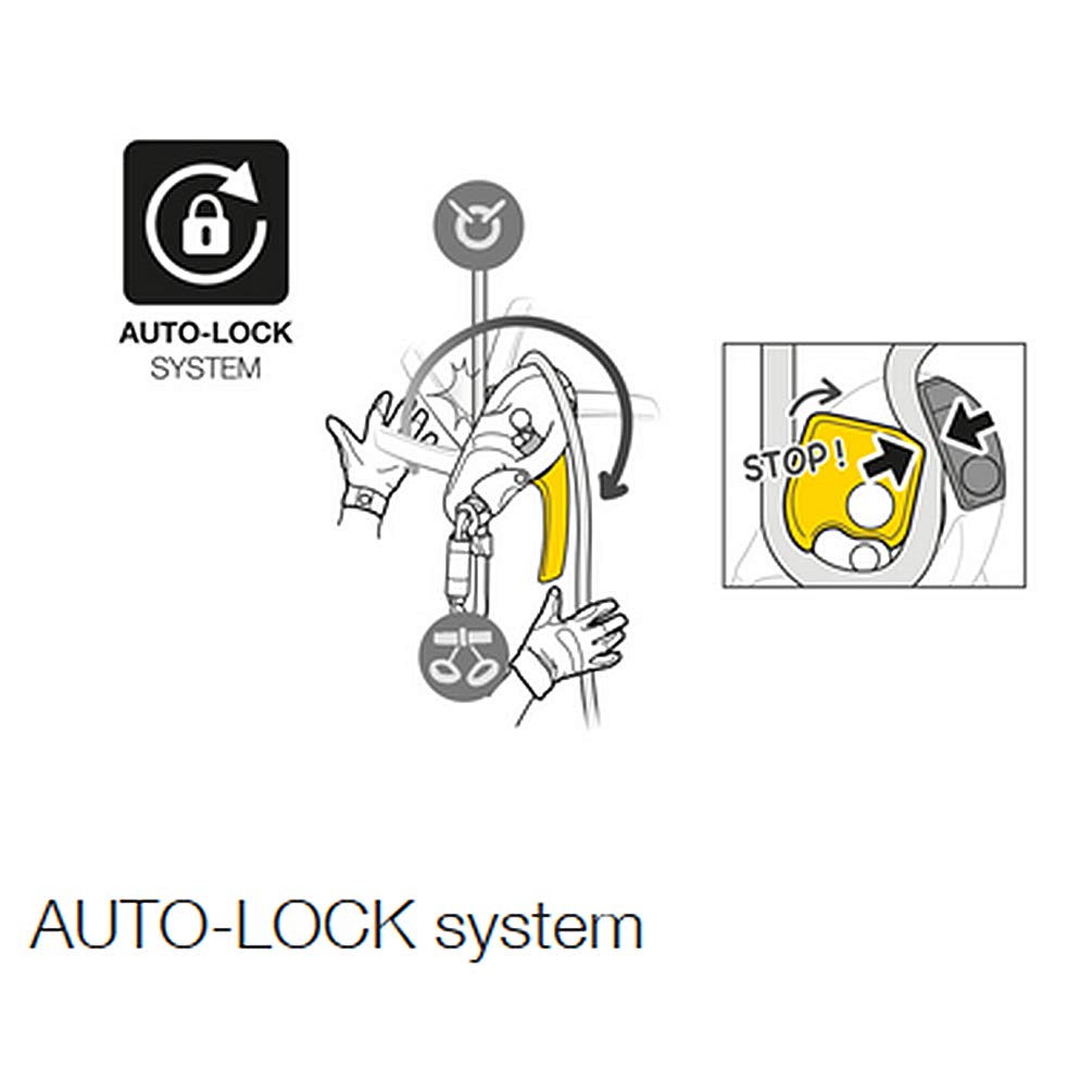 PETZL RIG Descender with Auto Lock 10-11.5mm Rope NFPA