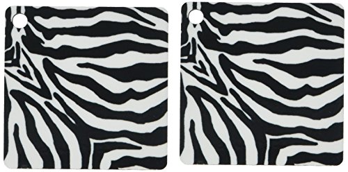 Porte-clés imprimé zèbre 3drose lot de 2 une idée cadeau utile et originale