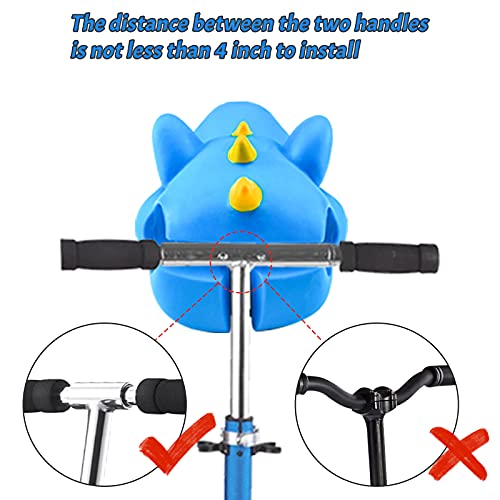 Scooter Bike Head Decoration Accessories - Dinosaur Head for Bike Decoration Accessories Suit for T Shape Design Bicycle Bike, Dinosaur Toy for Girls Boys Birthday