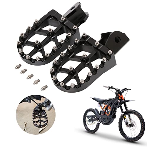 CHANGCHENG Dirt Bike Foot Pegs Motorcycle Footpegs Foot Pedals Rests CNC for Sur Ron Light Bee S/X Segway X260 X160 Talaria Sting MX3 MX4 Talaria XXX Taparia Black by CHANGCHENG - Used condition - US$24.28