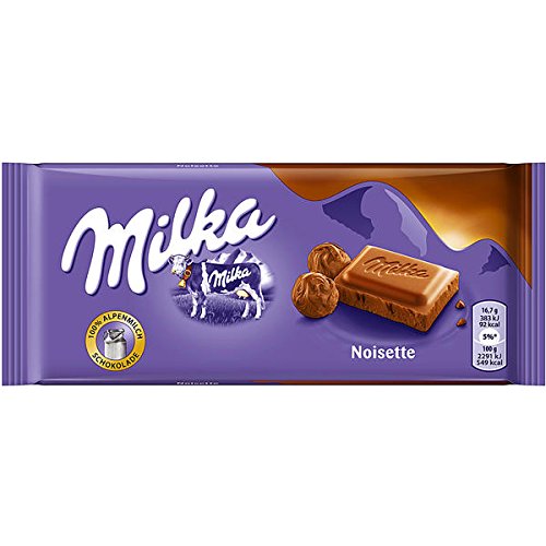 MilkaNoisette Chocolate Bar, 3.5 Ounce (Pack of 21)