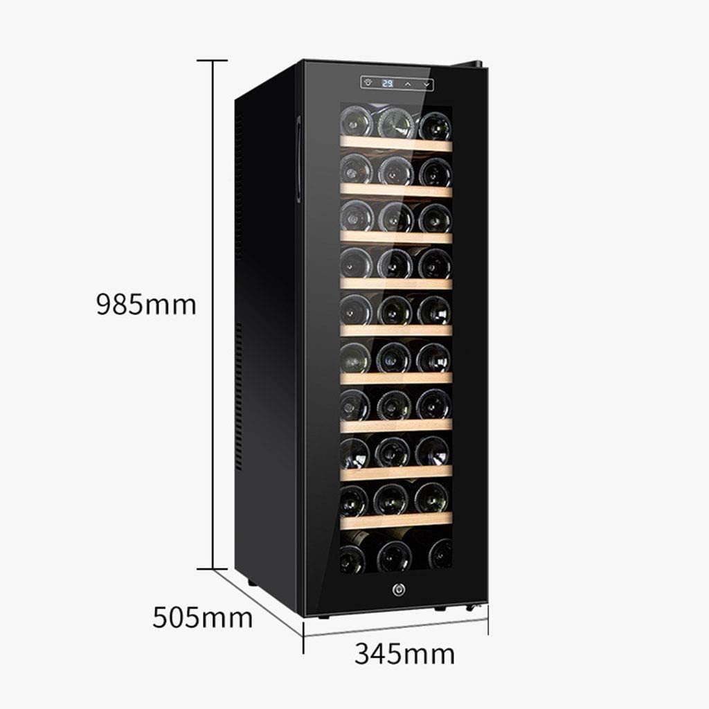 Ljlzxpbus 30 Bottle Wine Cooler Thermoelectric Stainless-Steel Fridge For Red Or White, Digital Display, Reversible Glass Door on Fridge.com - View 5