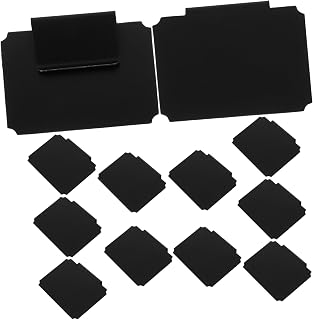 Operitacx 12Pcs Clip Blackboard Label Holders for Supermarket Display Stands Erasable Price Display Clips for Storage Bins and Basket Organization Removable Pantry Tags for Home and Retail