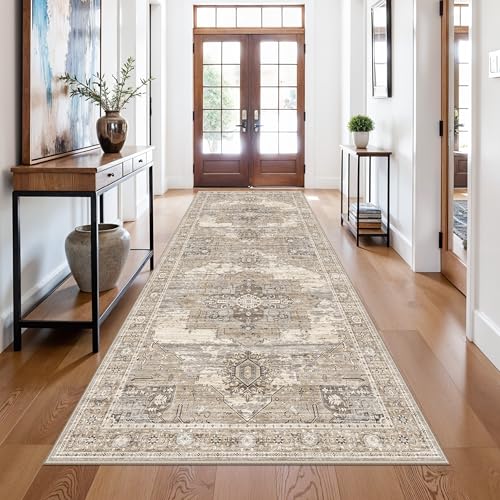 RUUGME Oriental Rug Hallway 4x10 - Washable Runner Rug Soft