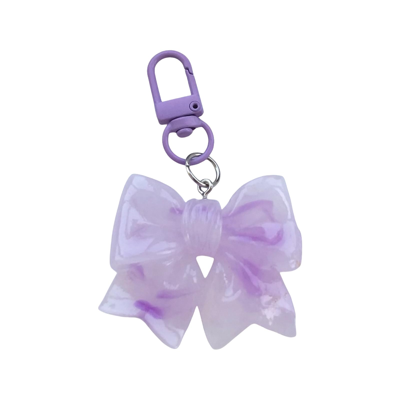 APGLSXY Colorful Bowknot Keychain Trendy Resin Jewelry Accessory for Friend Family Party Supplies Ornament Trendy Keychain Bowknot