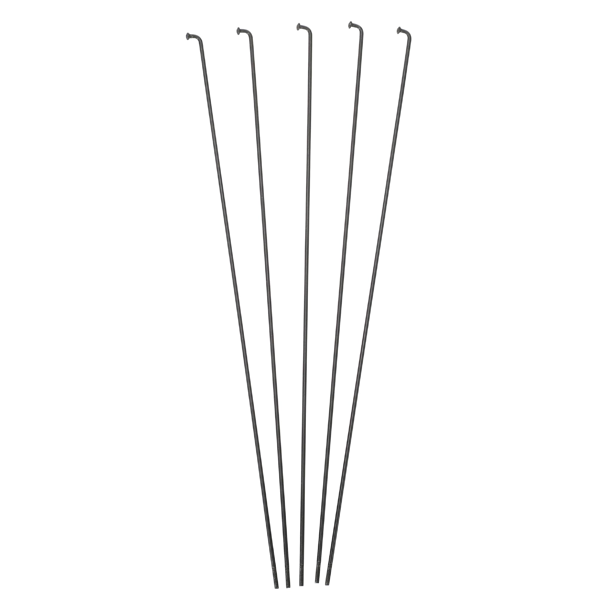 QUARKZMAN Rayons De Vélo Coudés en J 14G 36 Pièces Noir Acier 280mm | Acier, Pour Vélo Et Moto, Tétons 12x6mm, Tête Coude 3.8mm, Filetage M2x0.45, 36 Écrous