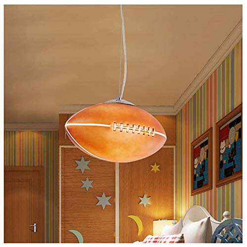Lustre créatif rugby en hauteur ajustable pour chambre