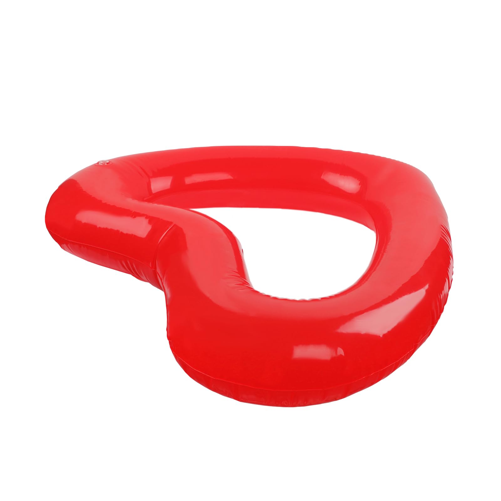Inflatable Swim Ring Heart Shaped Summer Swimming Pool Float Lounger Tube for Adults Water Fun Toys Beach Party Supplies (Red-90cm) - Image 3