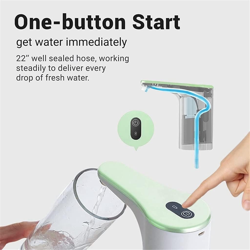5 Gallon Water Dispenser,Universal Charging Portable Drinking Pump for 2-5 Bottle