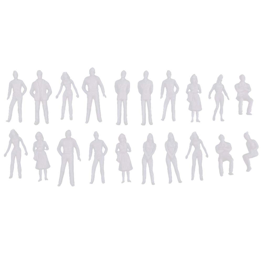 HonXins 30Pcs 1:50 Scale Model Human Scale HO Model ABS Plastic Peoples