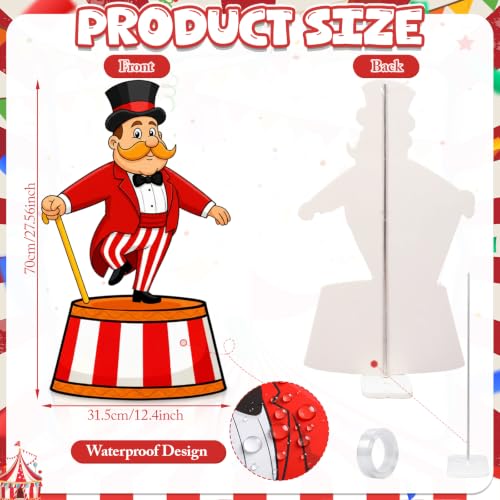 Image of Qunclay 4ft Circus Trainer Cardboard Cutout Carnival Party Decoration