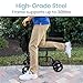 Vive Mobility Knee Scooter for Broken Foot & Injuries - 4 Wheel Steerable Walker for Leg, Foot, Ankle Injury - Kneeling Aid Quad Rolling Medical Cart for Adults, Elderly - FSA/HSA Approved (Black)