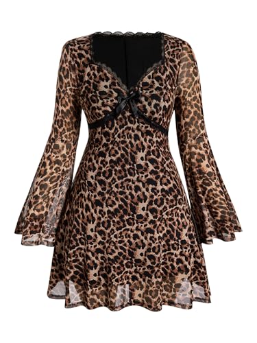 10 Best Leopard Print Dresses That'll Make You Stand Out 10 Women's Plus Size Boho Leopard Mini Dress