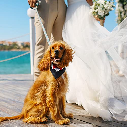 Hunde-Smoking-Fliege, formelles Hund Smoking Bandana Halsband, verstellbares Hunde Smokinghalstuch mit Fliege für Hunde und Katzen
