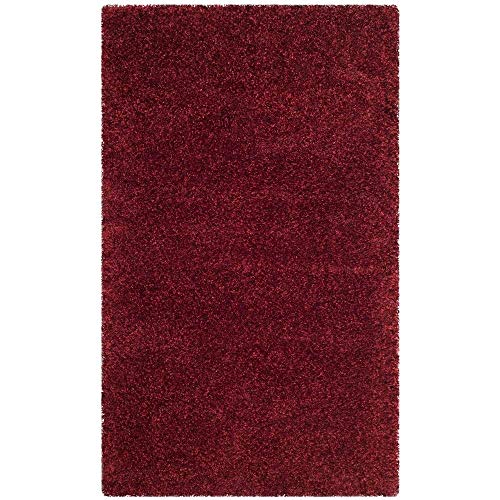 Image of Shaggy Super Soft Carpet for Home & Living Room Size - 5 X 8 Ft (Maroon)