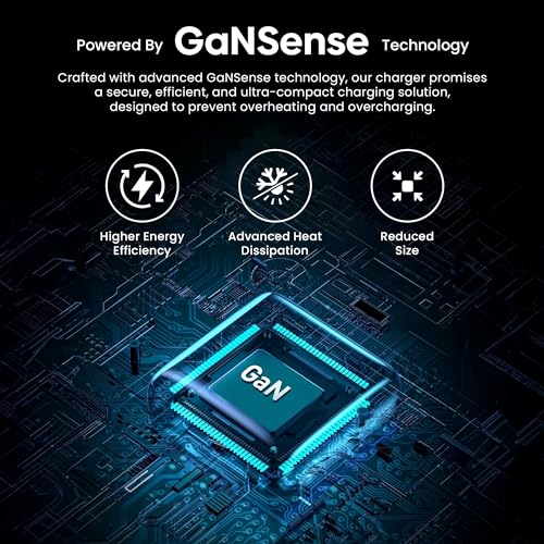 Image of Hammer 65W GaN Fast Charger | Dual USB-C PD & PPS + USB-A | Fast Charge iPhone 17-12, Samsung S25-S23, MacBook Air /Pro, iPad | Compact Wall Adapter | 2-Yr Warranty | Made in Vietnam (No Cable)