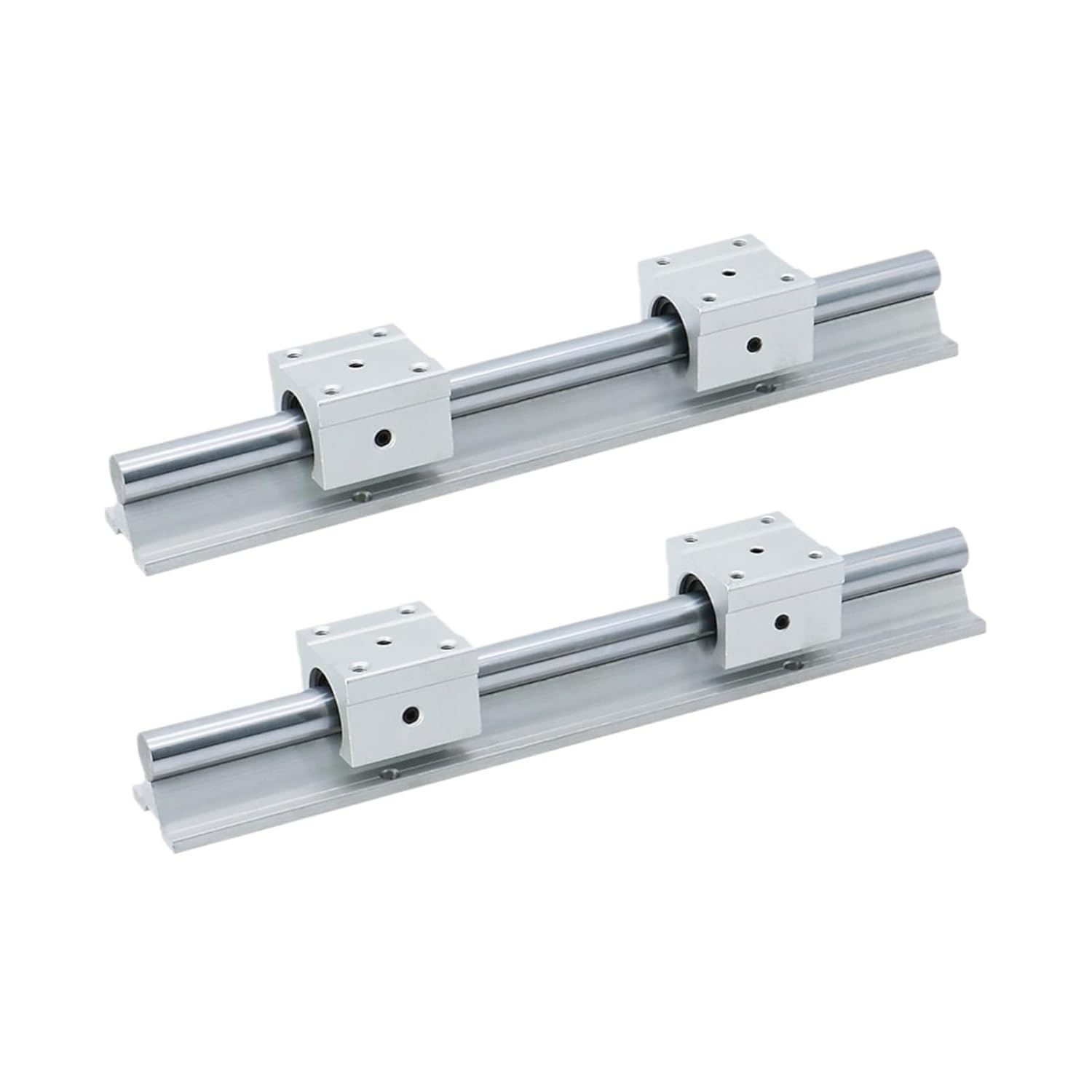 Linear Bearing Slider with Slide Rail Guide 2pcs SBR20 Linear Guide Shaft Rod 200mm-1000mm + 4pcs SBR20UU Sliding Carriage Linear Bearing Blocks(600mm)