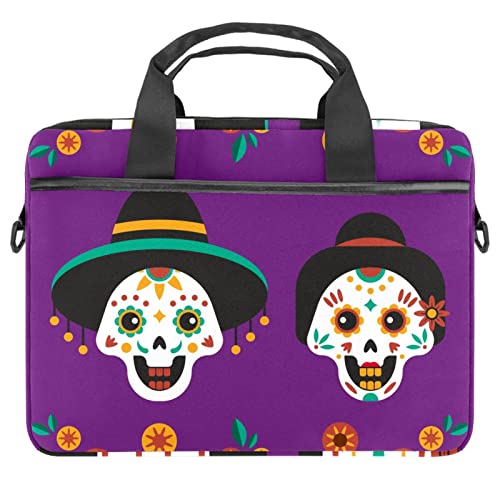 Sac à bandoulière PC 13" motif Calavera pour illuminer vos journées de travail