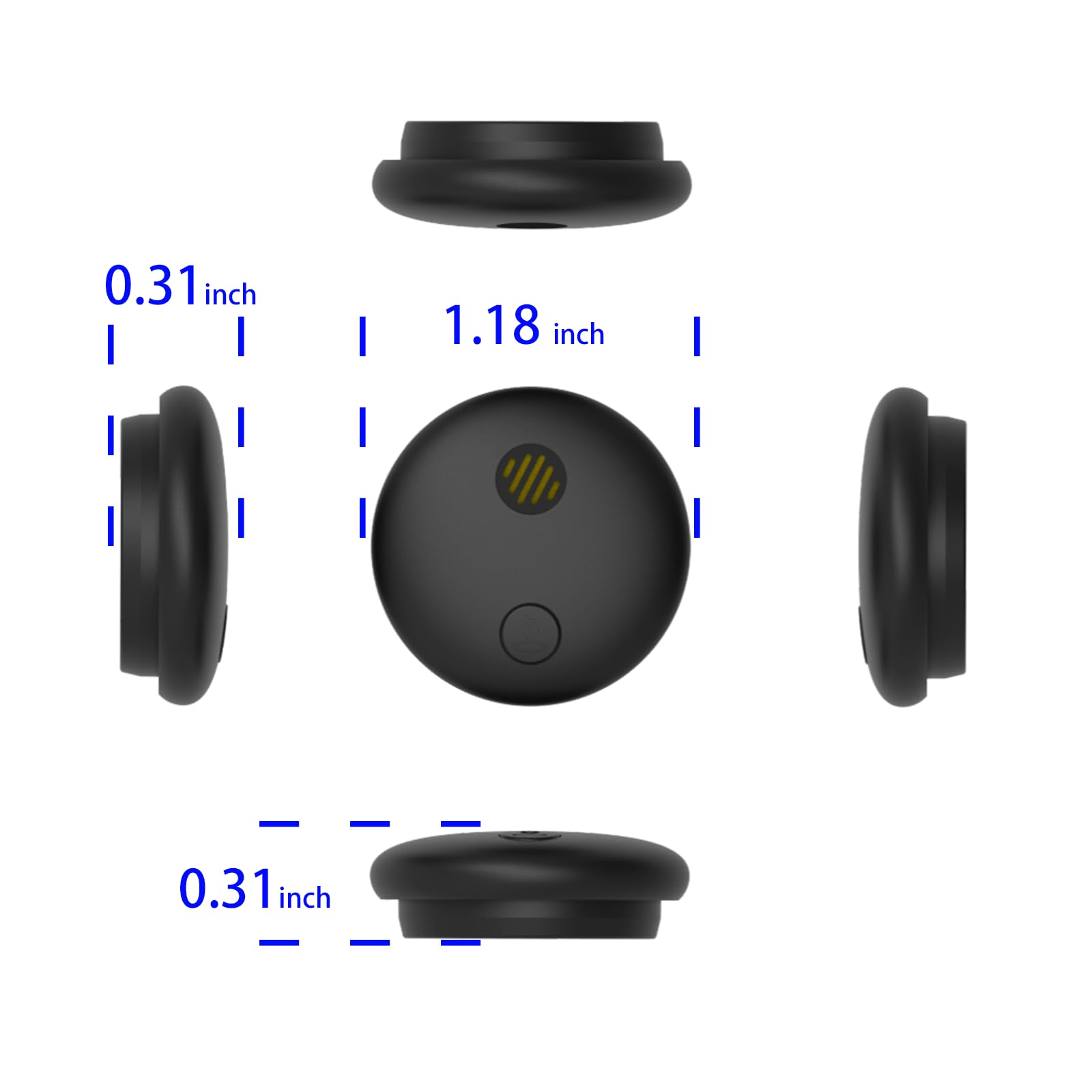 Traqueur GPS pour chiens, collier intelligent avec localisation en temps réel – Tracker de localisation pour animal de compagnie avec support, sans frais mensuels/sans carte SIM, fonctionne avec iOS