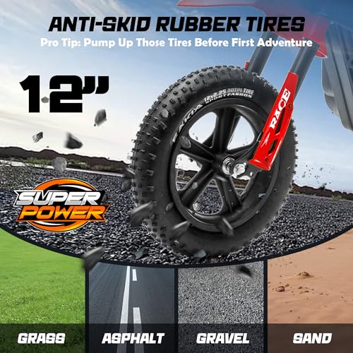 Image of 24V Kids Electric Dirt Bike - 250W Electric Motorcycle, 11 Mph Max Speed Electric Motorcycle Mini Bike with Music, 10 Miles Range, Twist Grip Throttle, Metal Suspension, Rubber Tires (Red)