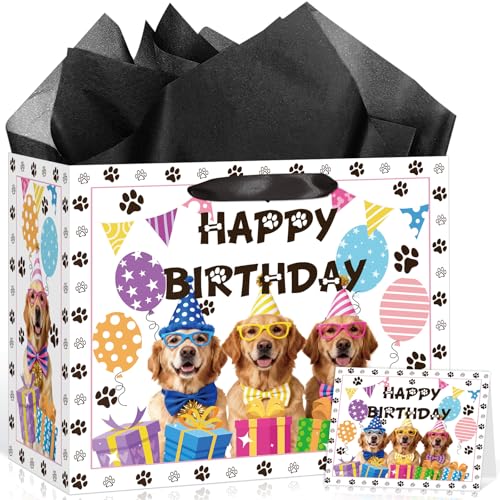Golden Retriever Birthday Gift Bag Funny Golden Retriever Dog Gift