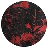 Bedroom Living Room Kitchen Bathroom Carpet Home Decor-Horror Blood Splatter Black Red Floor Mat-Floor Mats Doormats Carpet Sports Mats Throw Carpet (Color 16, 40x40 inch)