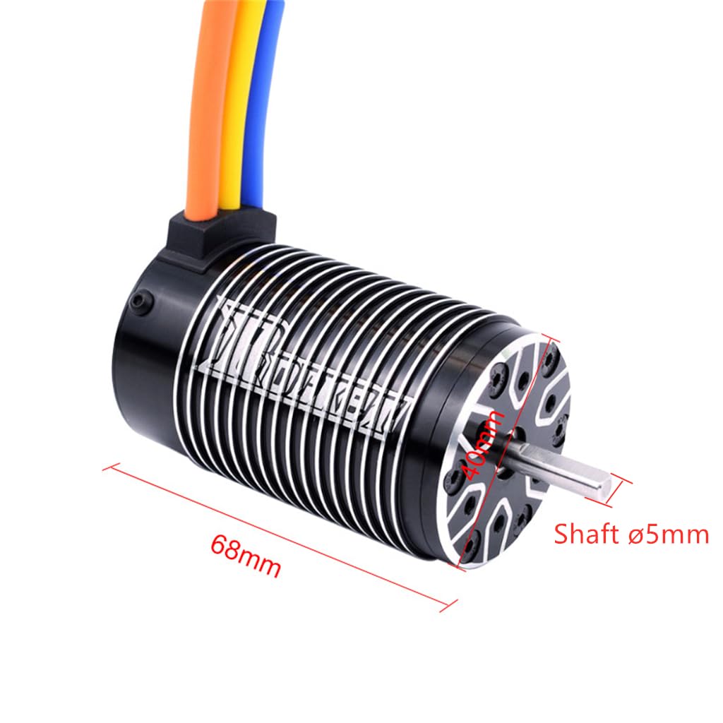 Rocket 4068 1400KV bezczujnikowy bezszczotkowy wał silnika ø5 mm do 1/8 RC Drift Racing Car Monster Truck Buggy Off-Road RC Car