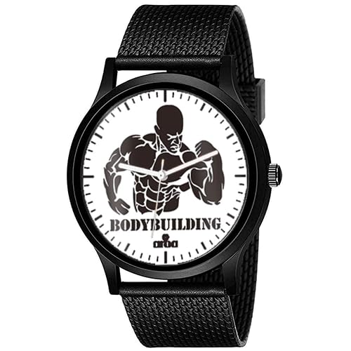 AROA Watch New Watch for Bodybuilding Man Clipart Model : 705 Black Metal Type Analog Black Strap Watch Black Dial for Men Stylish Watch for Boys (B0C7GFNV92) Amazon Price History, Amazon Price Tracker