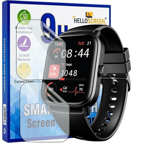 Image of 2-Pack Screen Protector for Boat Wave Call 3 1.83 inch Smartwatch - Flexible TPU Screen Guard, HD Clear, Anti Scratch, Bubble Free, Full Coverage Film - Not Tempered Glass