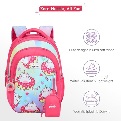 Image of Genie 15 inch Laptop Backpack for Women & Girls | Spacious Office, College & Travel Bag | Water Resistant, Multi-Compartment with Padded Laptop Sleeve