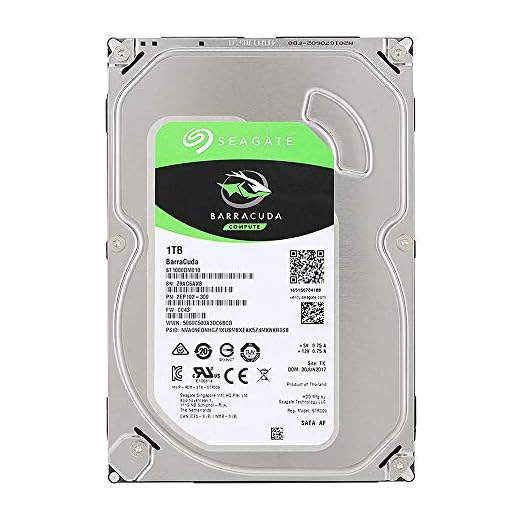 Seagate Barracuda - Disco Duro Interno de 1 TB, Color Plata
