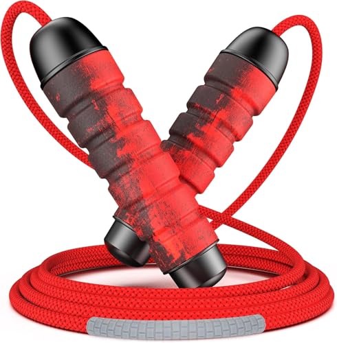CIRYCASE Corda per Saltare, Resistente & Regolabile Jump Rope con Comoda Presa Memory Foam Uomo Donna Adulti e Bambini, Senza...