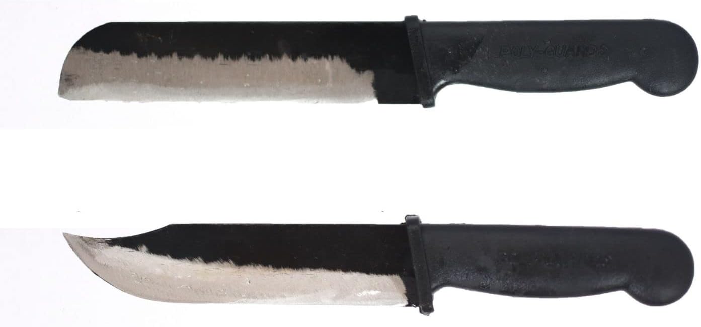 POLYGUARDS Premium Kitchen Knives Set of 2, Small Point and Round Iron Kitchen Knife Used for Vegetable, Meat Fish Cutting Chaku Knife