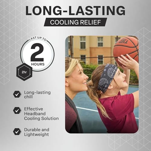 Image of COLD FACTOR Cooling Headband for Women and Men - UPF 50+ Advanced Evaporative Comfort, Instant Cooling Sweatband for Outdoor Sports, Fitness, Yoga, Hiking, Running, and Workout