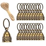 20pcs Pure Copper Bells Handmade Small Bells for Crafts, Wind Chimes for Home, Door Bells or Decoration Bells...