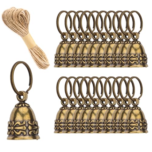20pcs Brass Bells Handmade Small Bells for Crafts, Wind Chimes