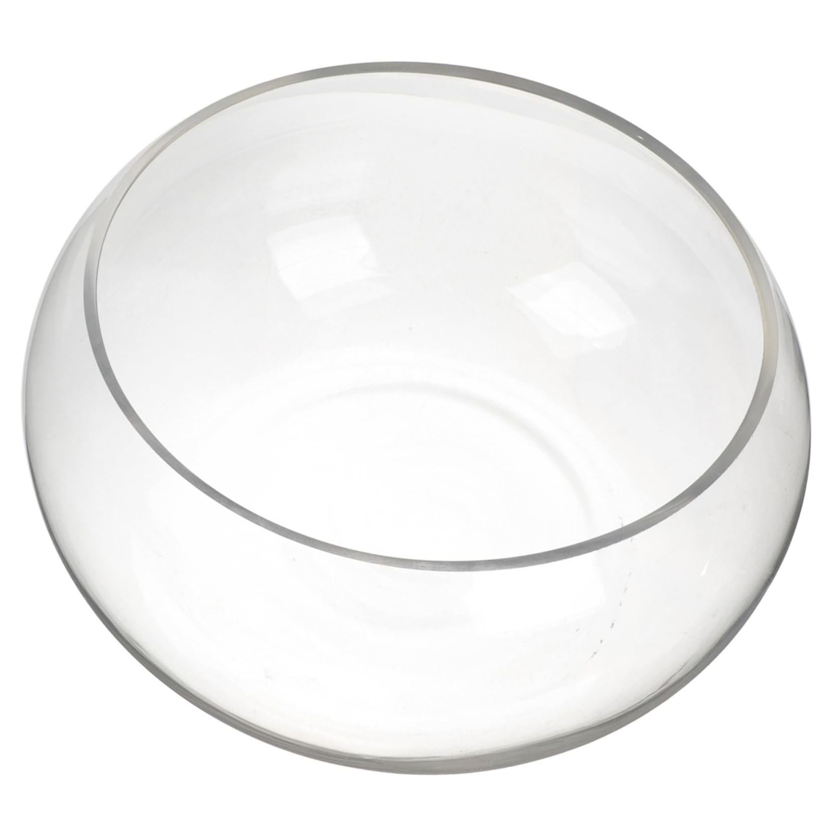 Ipetboom Pecera De Vidrio Pecera De Vidrio Transparente para Plantas Y Peces Betta Maceta De Oficina Vidrio Ordinario Burbuja