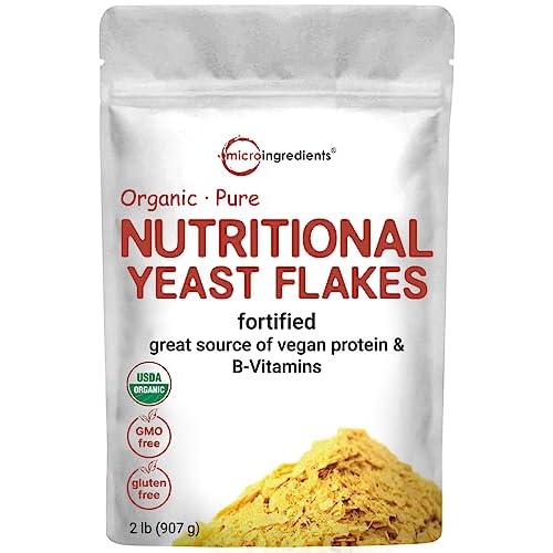 Organic Fortified Nutritional Yeast Flakes 2lb (32oz)