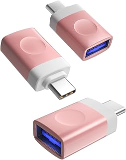 Basesailor USB C to USB Adapter 3Pack,Type C Male to USB A 3.0 Female Connector,Thunderbolt 4 OTG Cable Converter for MacBook Pro,iPad Air 5 Mini 6 Generation,Surface Go,Galaxy Note 20 S20 S21 S22
