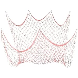 Nautische Roze Visnet Decor, Visnet, Wandkleden Decor, Baby Shower Bruiloft Verjaardagsfeestje Decoratie, 1X2M
