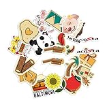 Sticker Pack 20 Sunflower Bonita Panda I Love It Whe You Ol was Sweet Once Francis Scott Key Bridge Baltimore Maryland