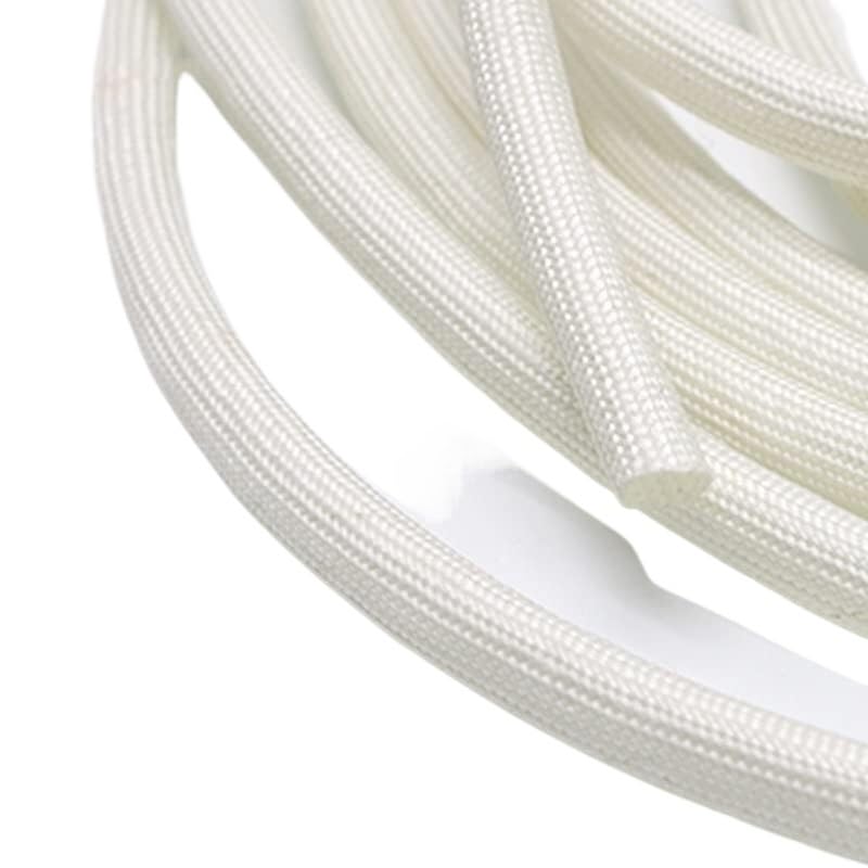 Guaina for cavi, guaina for cavi, guaina isolante in fibra chimica morbida intrecciata ad alta temperatura da 10 m, da 1 mm a 30 mm, tubo in fibra di vetro