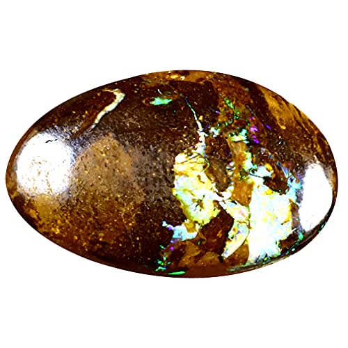 Opale de Koroit multicolore naturelle 8.44 ct, l'âme de l'outback australien en pierre précieuse