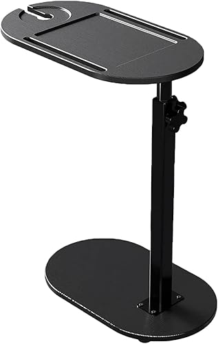 WANLIAN Bandeja de baño de bambú para bañera con altura ajustable, mesa de baño lateral, accesorios de spa, mesa de bañera con estante para tazas,